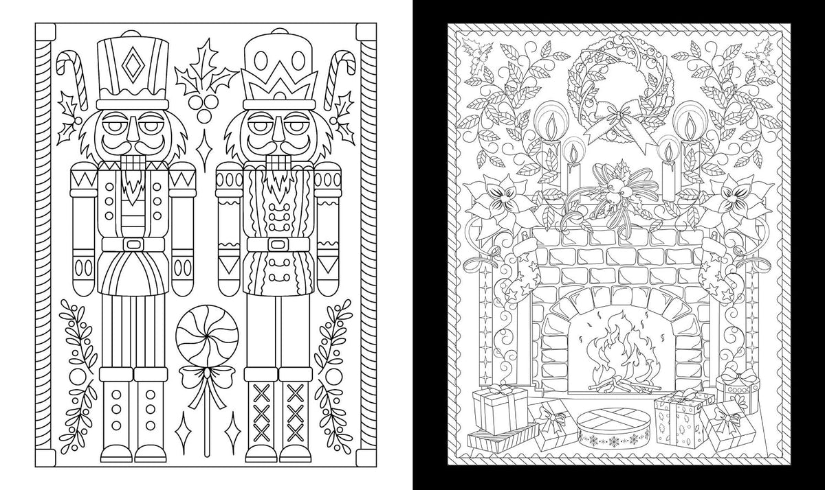 Romantic Christmas Colouring Book