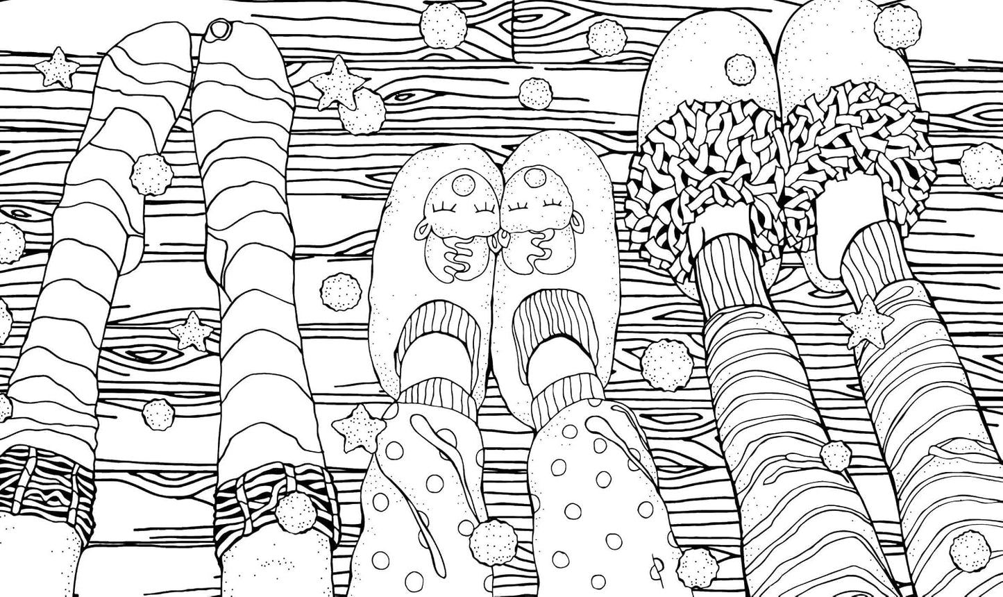 Romantic Christmas Colouring Book