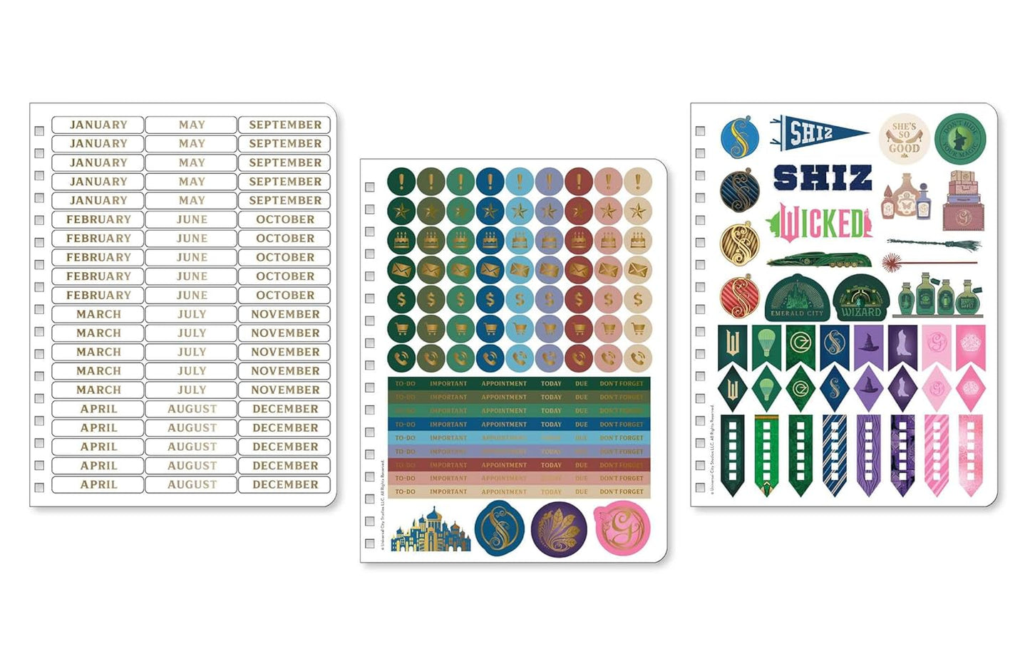 Wicked: Shiz University 12-Month Undated Planner